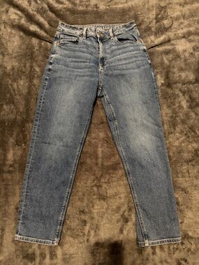 American Eagle Outfitters Mom Jeans in Medium Blue Wash